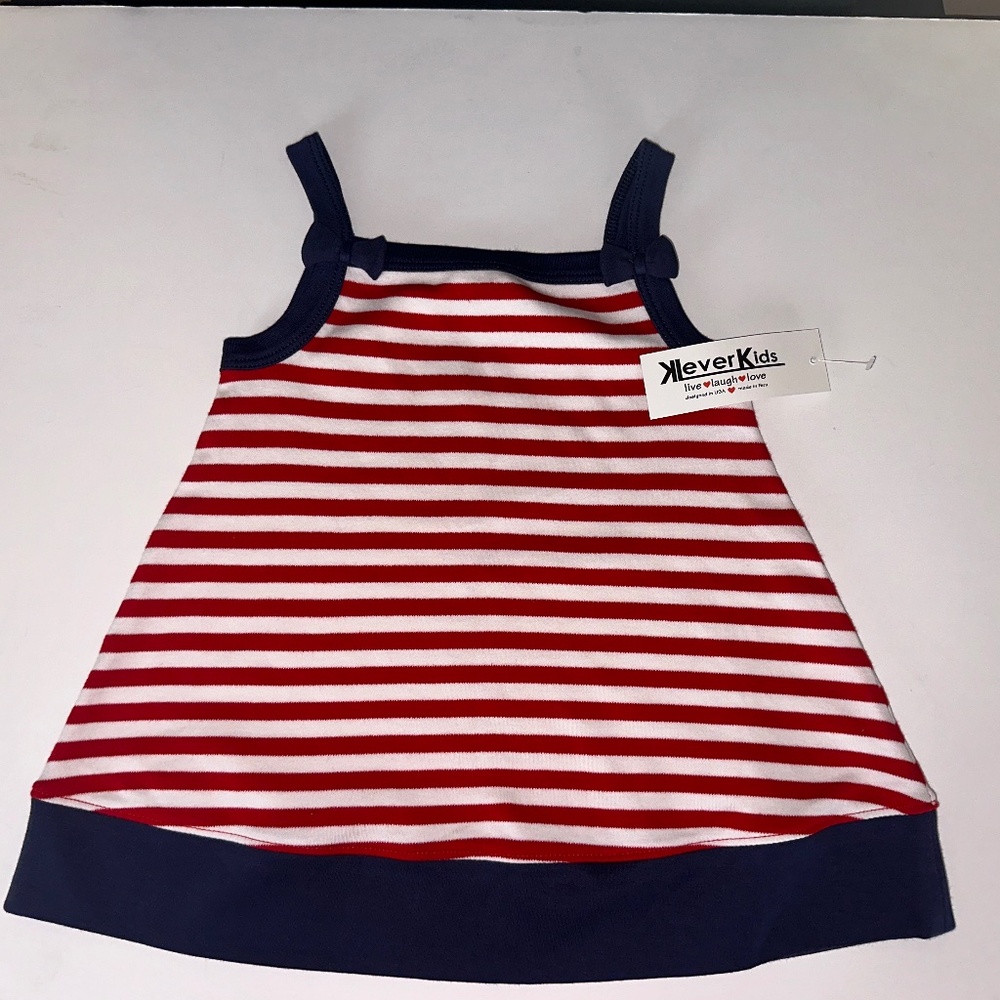 4th of July Girls's Top Pima Cotton Size 2